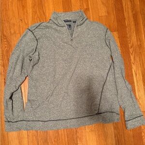 Grey pullover 1/4 sweatshirt